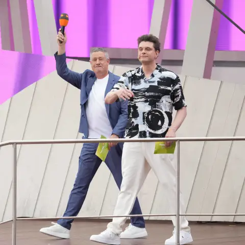 "Fernsehgarten"-Folge mit Joachim Llambi und Lutz van der Horst 2025 moderatoren