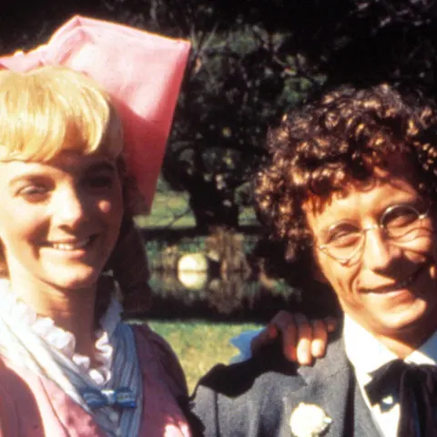 Alison Arngrim und Steve Tracy in „Unsere kleine Farm“ 1970