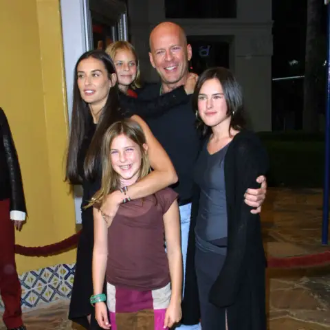 Tallulah, Scout und Rumer mit ihren Eltern Demi Moore und Bruce Willis
