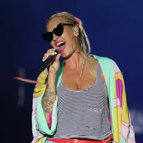 Sarah Connor während eines Auftritts