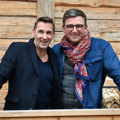 Mark Keller und Hans Sigl bei einem Pressetermin am 21. November 2017