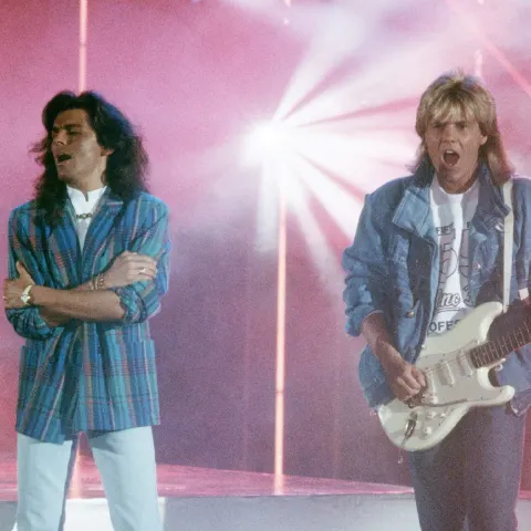 Thomas Anders und Dieter Bohlen als Modern Talking am 1. Juni 1986