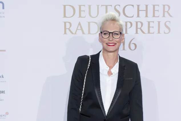 Moderatorin Bärbel Schäfer beim Deutschen Radiopreis in Hamburg