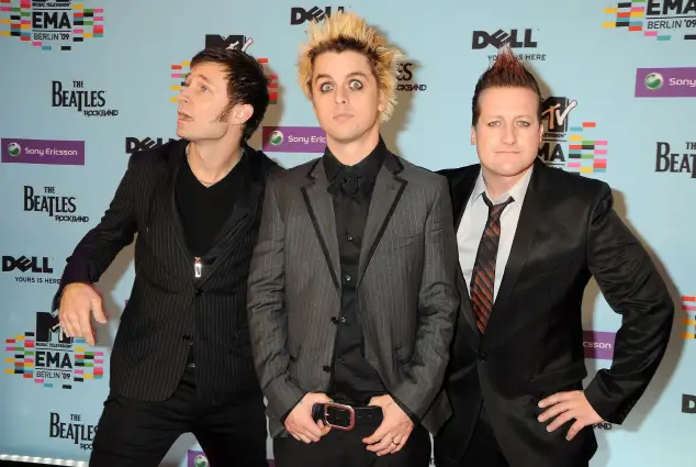 Greenday kommt für die MTV Europe Music Awards 2009 an.