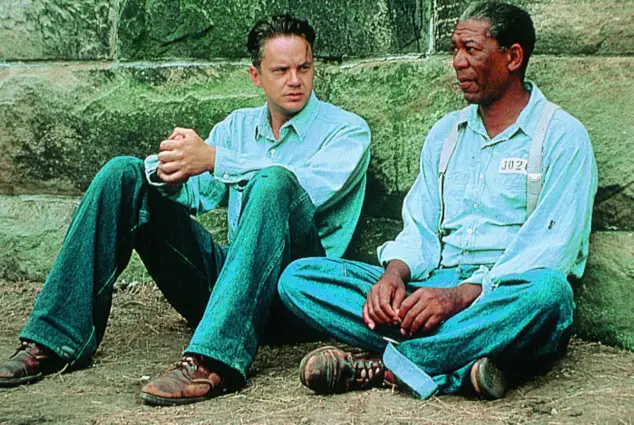 Tim Robbins und Morgan Freeman im Filmdrama „Die Verurteilten“