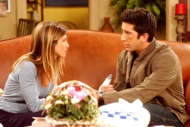 Jennifer Aniston und David Schwimmer in 
