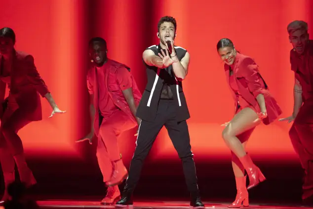 Luca Hänni beim Halbfinale des ESC 2019