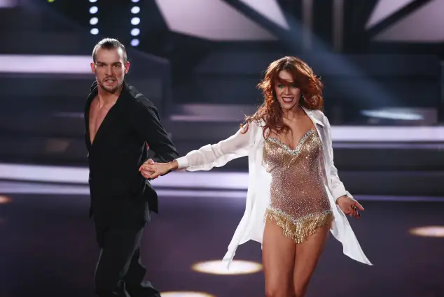 Oana Nechiti 2016 in der neunten Staffel von „Let's Dance“ mit Schauspieler Eric Stehfest