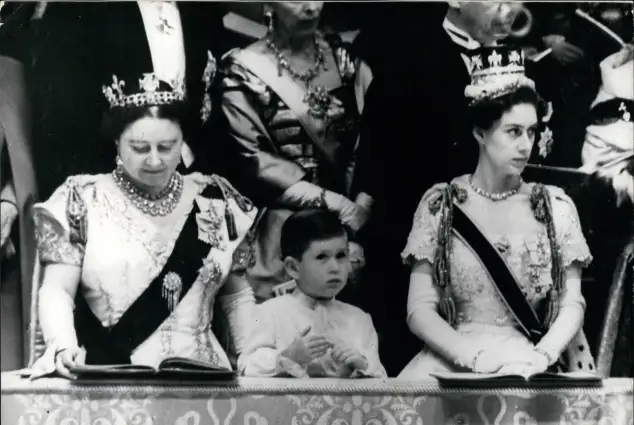 Königinmutter, Prinz Charles und Prinzessin Margaret
