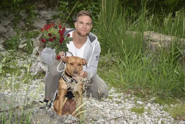 Sebastian Preuss bei einem Tierheim in München