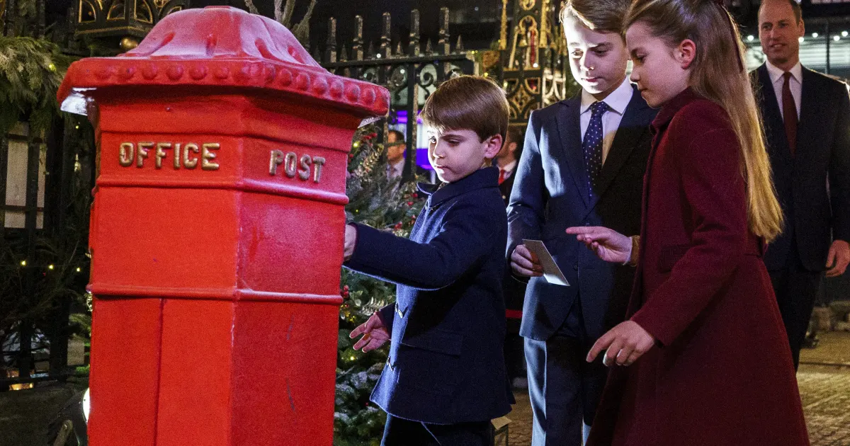 Niedliche Weihnachtsgrüße Charlotte und Louis verzücken