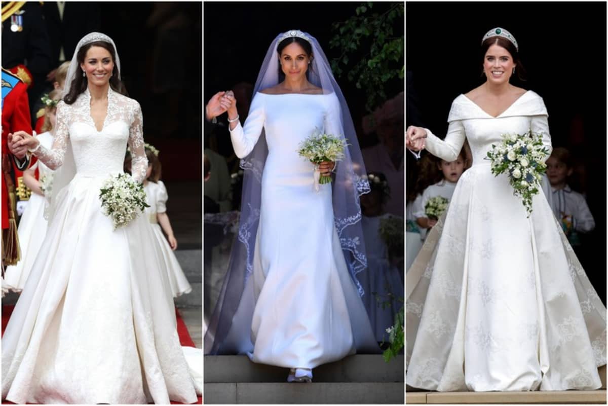 Hochzeitskleid Von Prinzessin Eugenie Die Braut Setzt Auf Schlichte Eleganz Mit Mutigem Detail Panorama Stuttgarter Zeitung