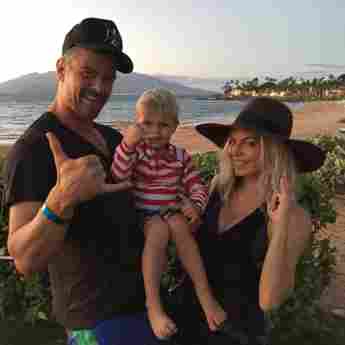 Josh Duhamel mit Frau Fergie und Sohn Axl