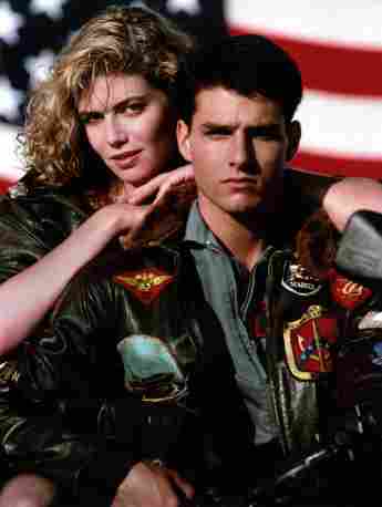 Kelly McGillis und Tom Cruise in "Top Gun"