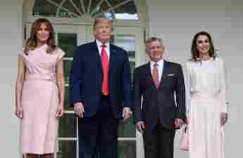 Melania und Donald Trump mit König Abdullah II. und Königin Rania von Jordanien