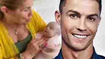 Cristiano Ronaldos Mutter kuschelt Baby Bella