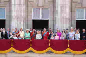 Die britische Königsfamilie bei Trooping The Colour 2019 am 8. Juni 2019