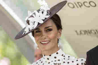 . 17/06/2022. Ascot , United Kingdom. Prince William and Kate Middleton, the Duke and Duchess of Cambridge, on day four
