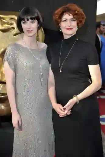 Anna und Poppy Chancellor bei der Verleihung der BAFTA TV Awards 2012 in der Royal Festival Hall