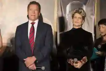 Arnold Schwarzenegger und Linda Hamilton terminator stranger things