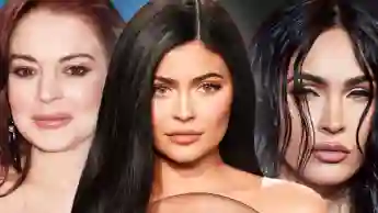 Lindsay Lohan, Kylie Jenner, Megan Fox aufgespritzte gemachte Lippen