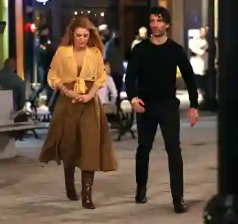 Blake Lively und Justin Baldoni bei den Dreharbeiten