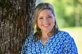 Caroline Frier bei einem Fotoshooting für „Die Landarztpraxis“