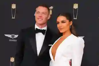 Christian McCaffrey und Olivia Culpo