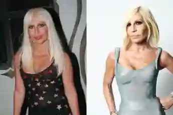 Donatella Versace früher vs. heute