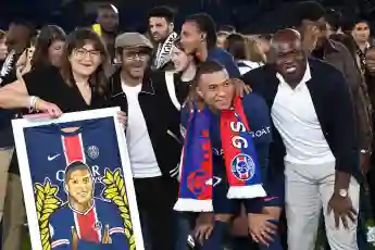 Fayza Lamari, Jamel Debbouze, Kylian Mbappé, Wilfrid Mbappé