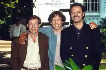 Michael Lesch, Stephan Schwartz und Gunter Berger in der ZDF Serie „Freunde fürs Leben“, Deutschland 1999