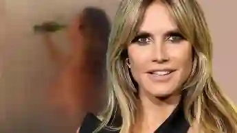Heidi Klum komplett nackt in der Dusche