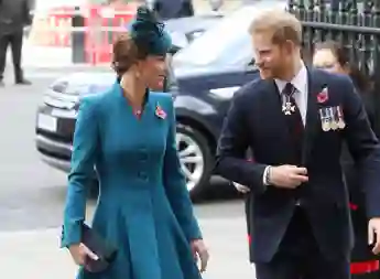 Herzogin Kate und Prinz Harry beim ANZAC Day Service of Commemoration and Thanksgiving 2019