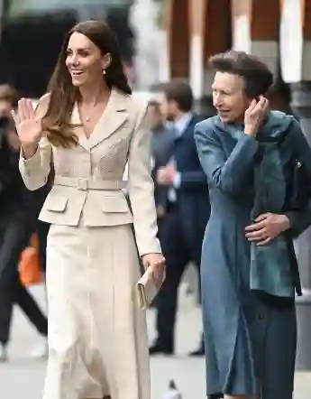 The Duchess of Cambridge and Princess Royal - Maternal Healthcare visit The Princess Royal, Patron, the Royal College of