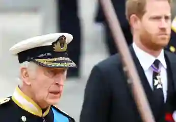König Charles und Prinz Harry