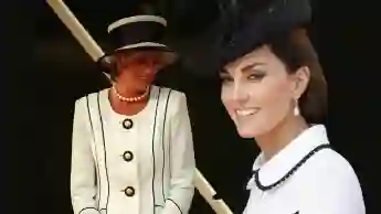 Lady Diana und Herzogin Kate looks outfits