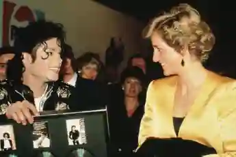 Michael Jackson Lady Diana Treffen Konzert