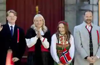 Prinzessin Mette-Marit Prinz Sverre Magnus Prinzessin Ingrid Alexandra Prinz Haakon 2022