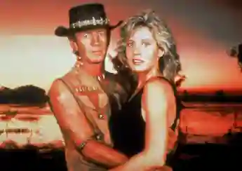 Paul Hogan und Linda Kozlowski in „Crocodile Dundee - Ein Krokodil zum Küssen“