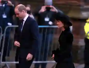 Prinz William und Herzogin Kate beim Gedenkgottesdienst für den sechsten Herzog von Westminster