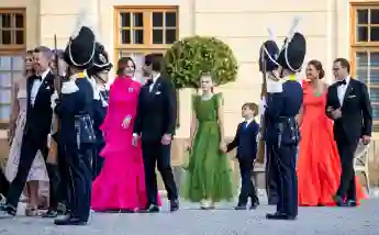 Prinzessin Victoria, Prinz Daniel, Prinzessin Estelle und Prinz Oscar von Schweden beim 50. Kronjubiläums von König Carl Gustav.