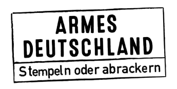 "Armes Deutschland"-Logo