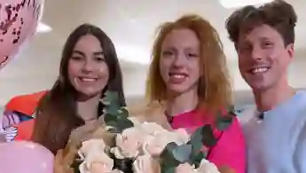 Anna Ermakova mit Renata und Valentin Lusin