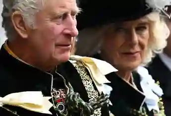 König Charles III. und Camilla während der Krönung in Schottland