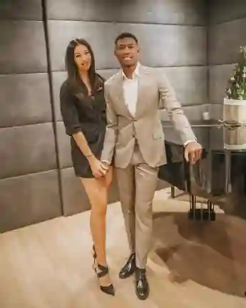 David Alaba mit Freundin Shalimar Heppner auf Instagram