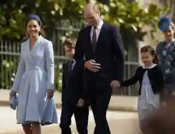 Herzogin Kate, Prinz George, Prinz William und Prinzessin Charlotte 2022