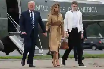 Donald, Melania und Barron Trump im August 2020
