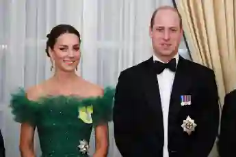 Herzogin Kate und Prinz William bei einem Dinner in Kingston, Jamaika am 23. März 2022