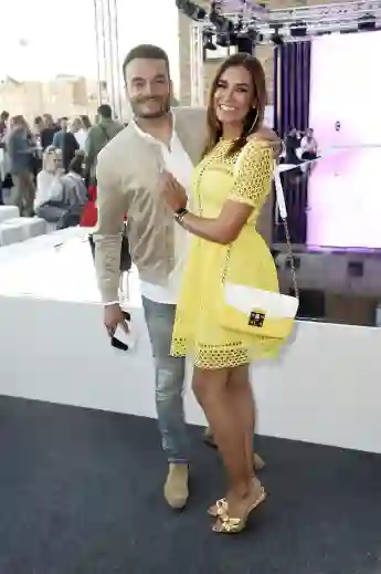 Jana Ina Zarrella und Ehemann Giovanni auf einem Event 2018