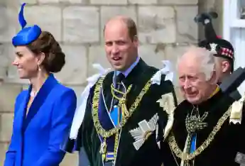 König Charles III., Prinz William und Herzogin Kate
